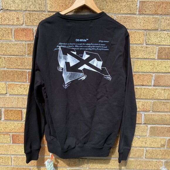 BNWT Off White Arrow Sketch Crewneck Sweater Medium - Picture 13 of 14